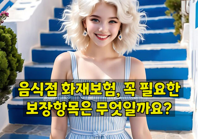 음식점 화재보험, 꼭 필요한 보장항목은 무엇일까요?