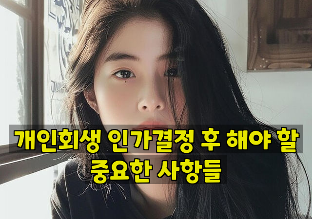 개인회생 인가결정 후 해야 할 중요한 사항들